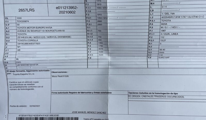 
								TOYOTA Corolla 2.0 180H STYLE ECVT full									